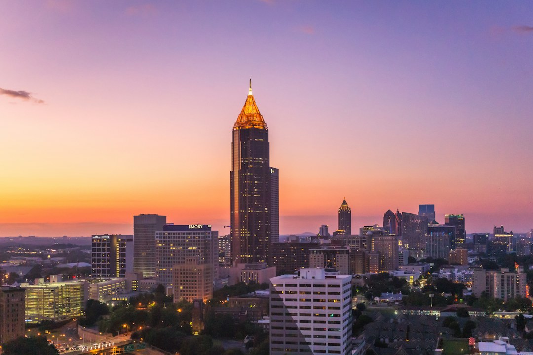 Atlanta skyline at dusk