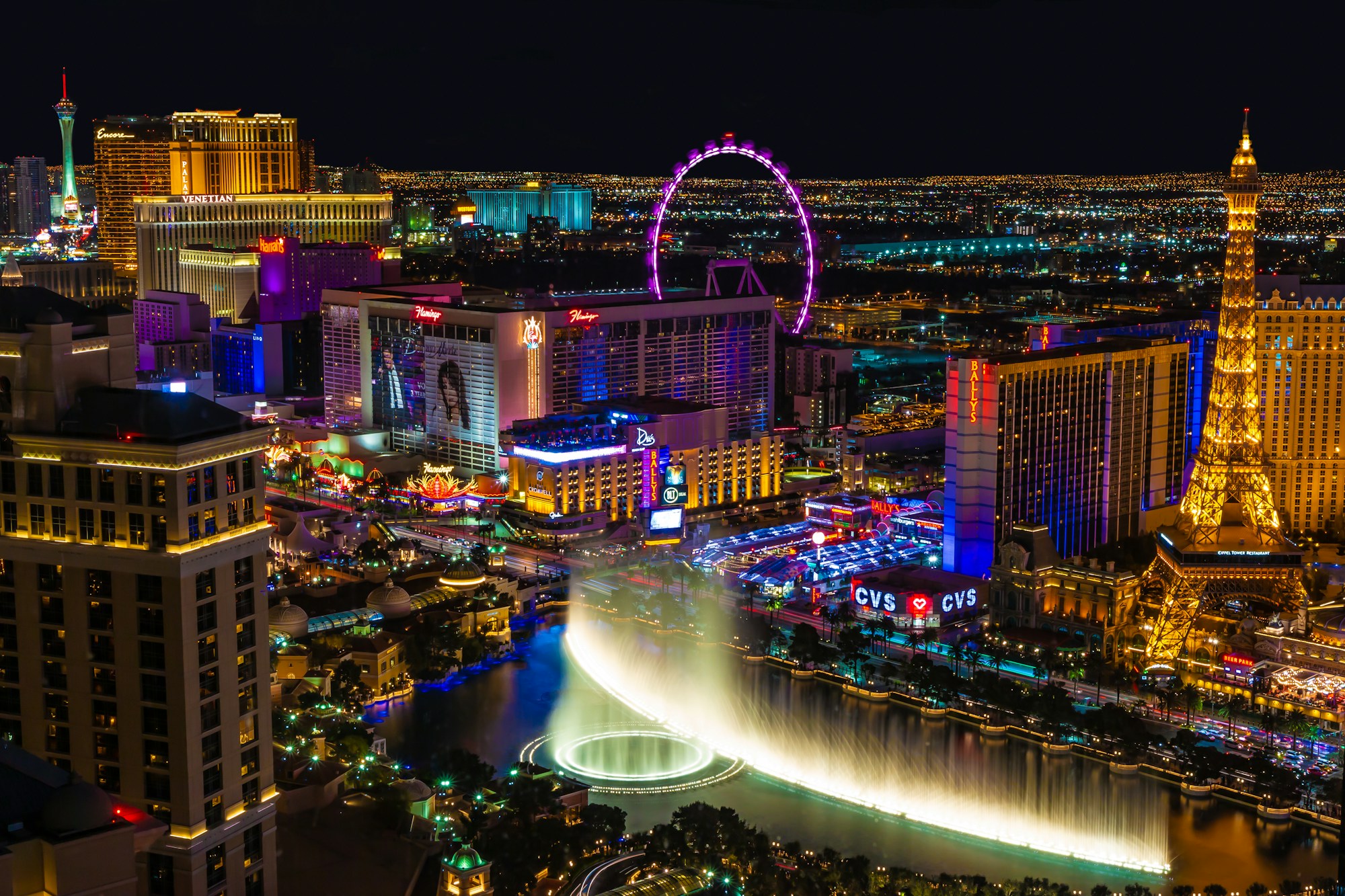 Las Vegas Strip skyline illuminated at night. Photo by Julian Paefgen on Unsplash